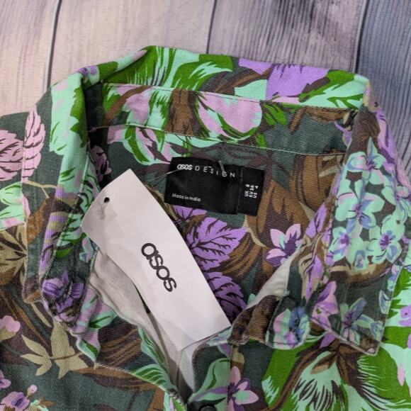 NWT ASOS Design Women's Floral Playsuit-romper Size 4 - Picture 2 of 6